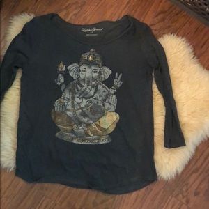 Long Sleeve Lucky Brand Graphic Tee